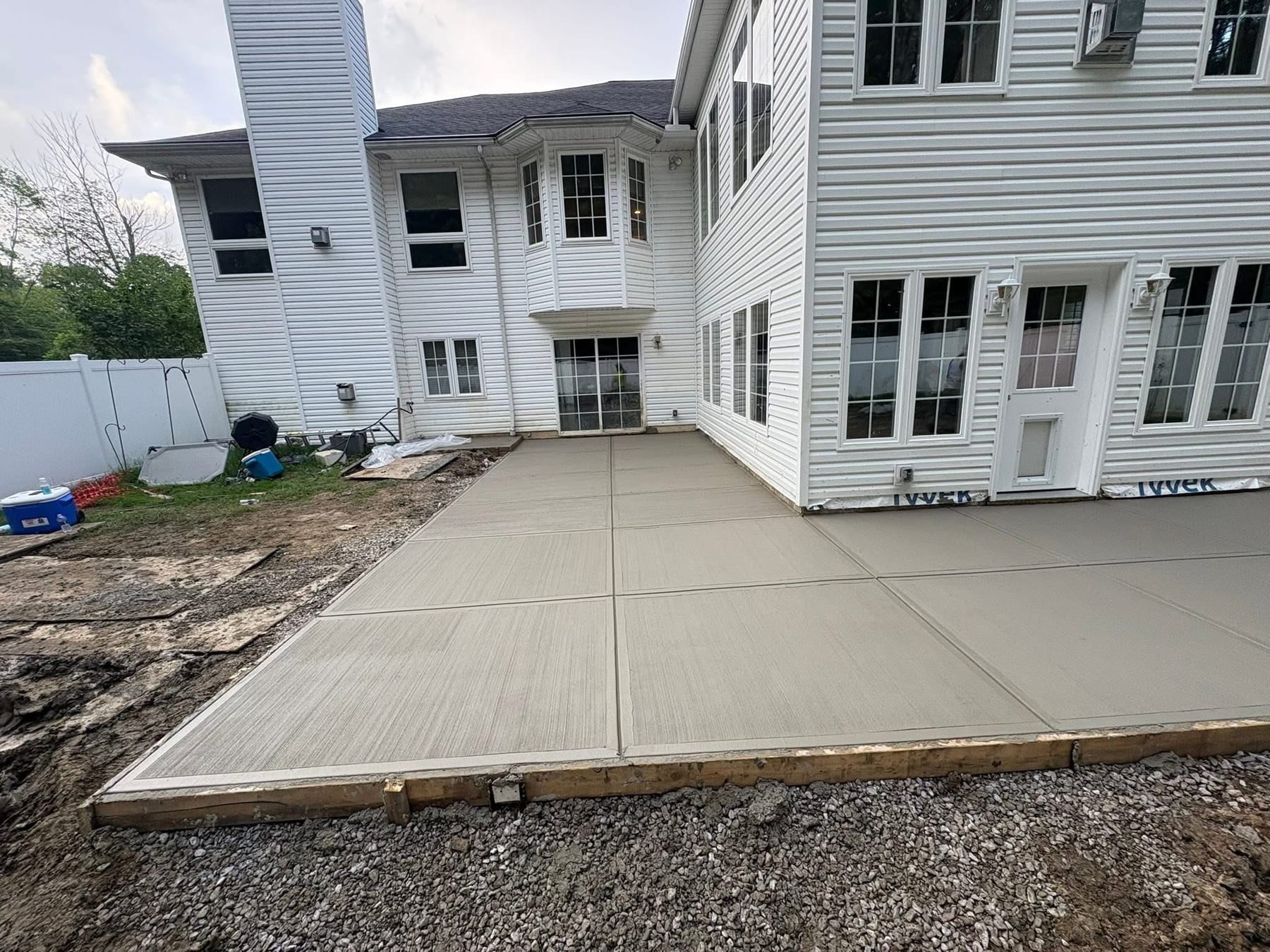 Concrete walkway project